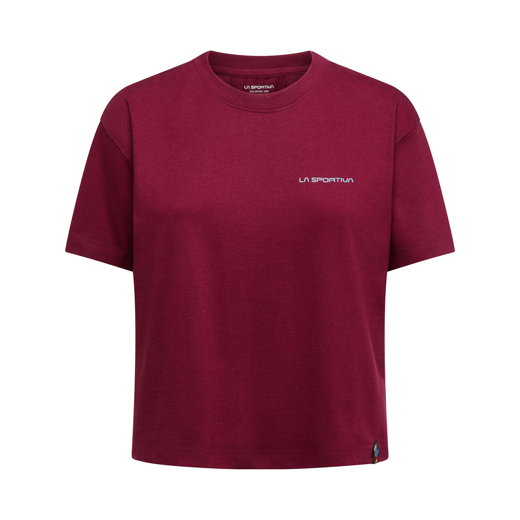 Trilogy Crop T-Shirt Women's Redwood/Limestone Alt View #3
