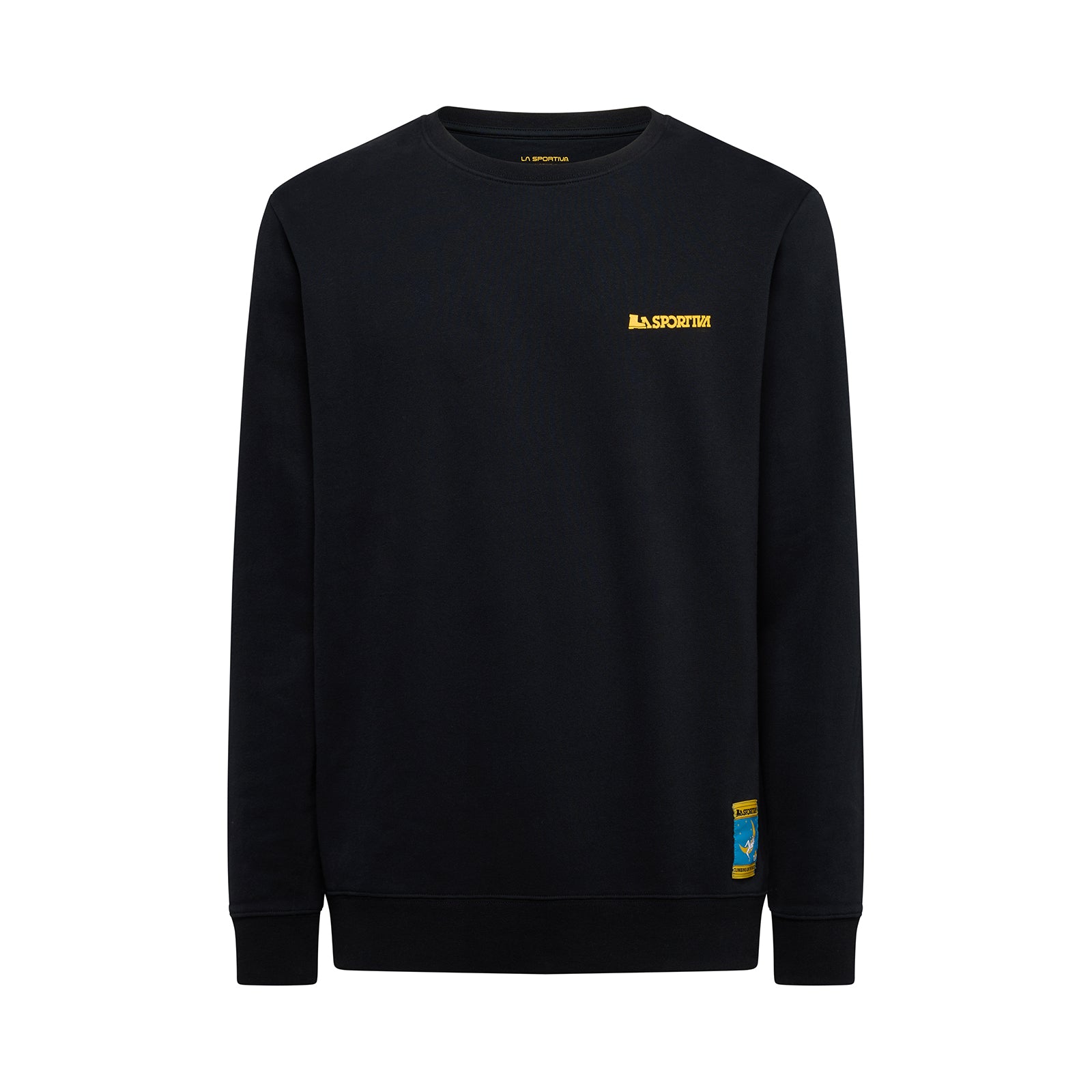 Sweat-shirt d'escalade homme - Clair de lune Nero/Giallo Alt View #5
