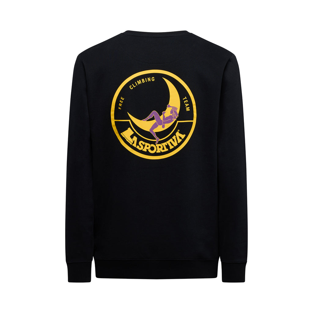 Sweat-shirt d'escalade homme - Clair de lune Nero/Giallo Alt View #6
