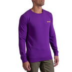 Sweat-shirt d'escalade homme - Clair de lune Viola/Giallo Alt View #1