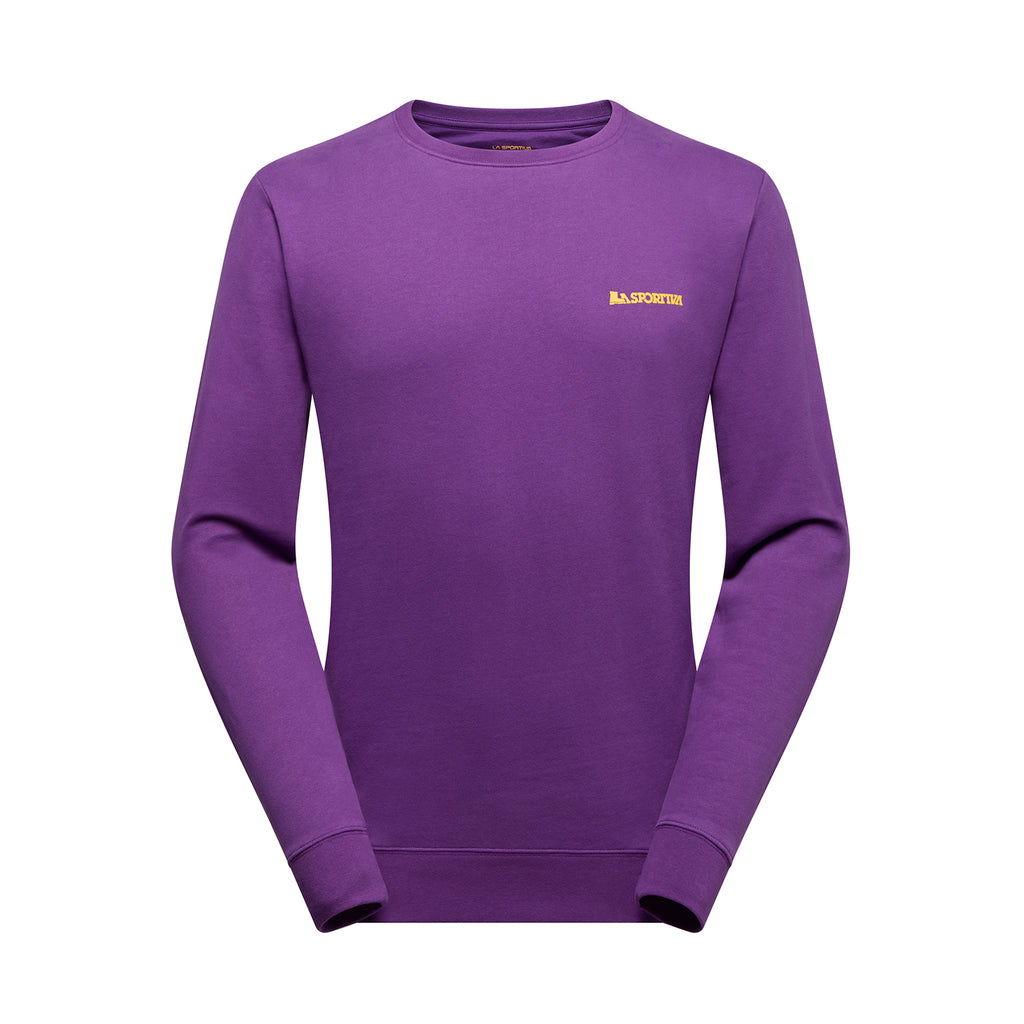 Sweat-shirt d'escalade homme - Clair de lune Viola/Giallo Alt View #3
