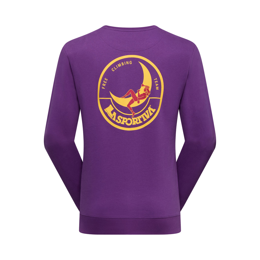 Sweat-shirt d'escalade homme - Clair de lune Viola/Giallo Alt View #4
