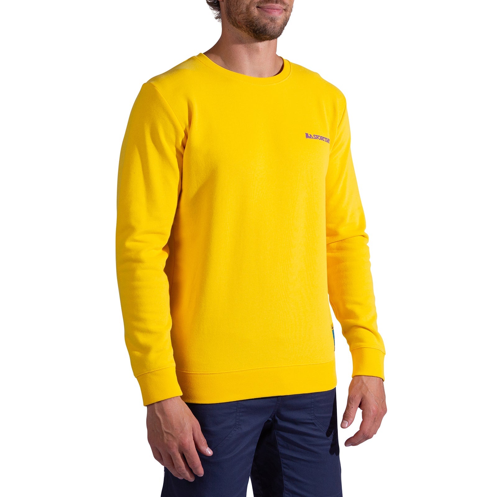 Climbing on the Moon Sweatshirt Men's Giallo/Viola