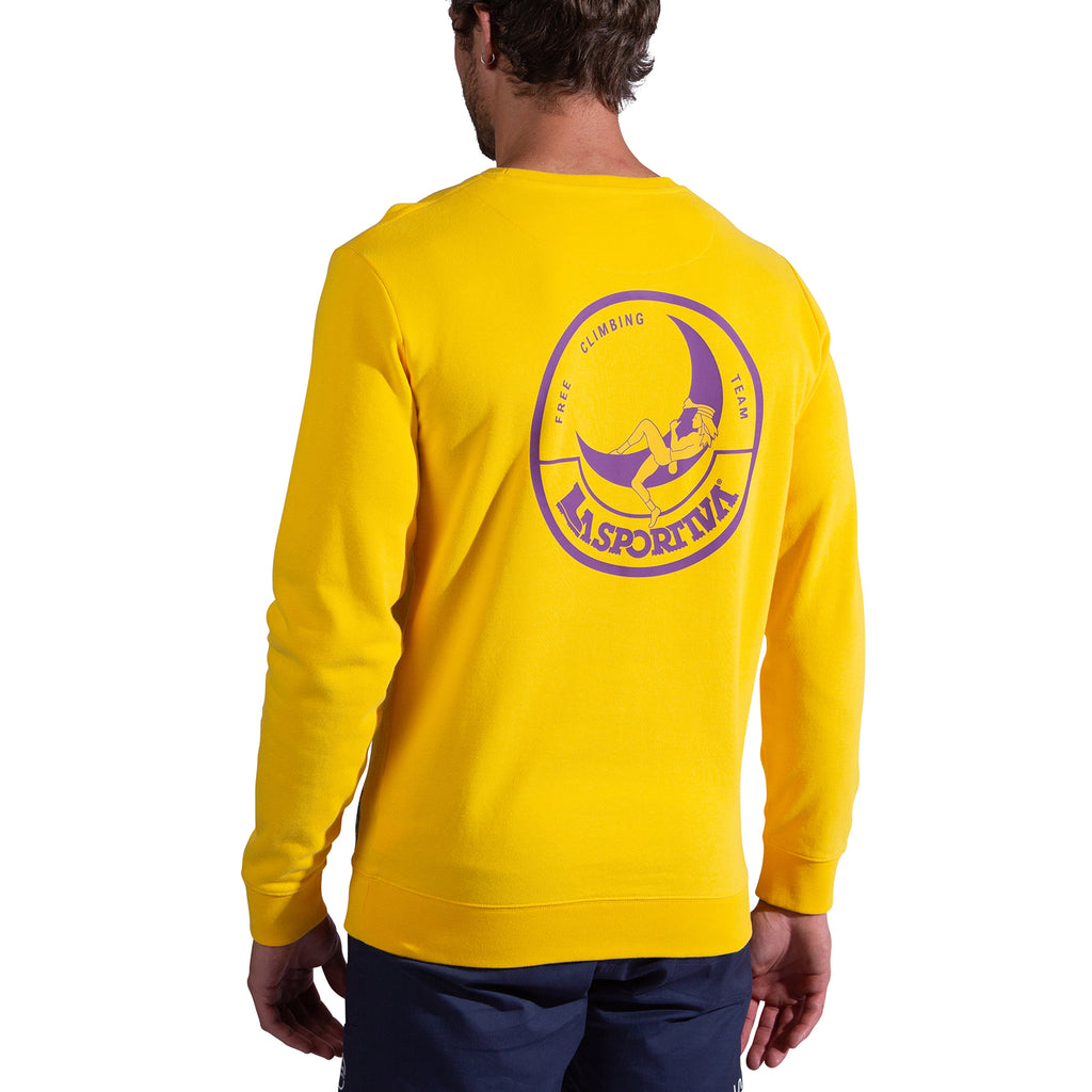 Climbing on the Moon Sweatshirt Men's Giallo/Viola Alt View #2
