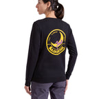 Climbing on the Moon Sweatshirt Women's Nero/Giallo Alt View #2