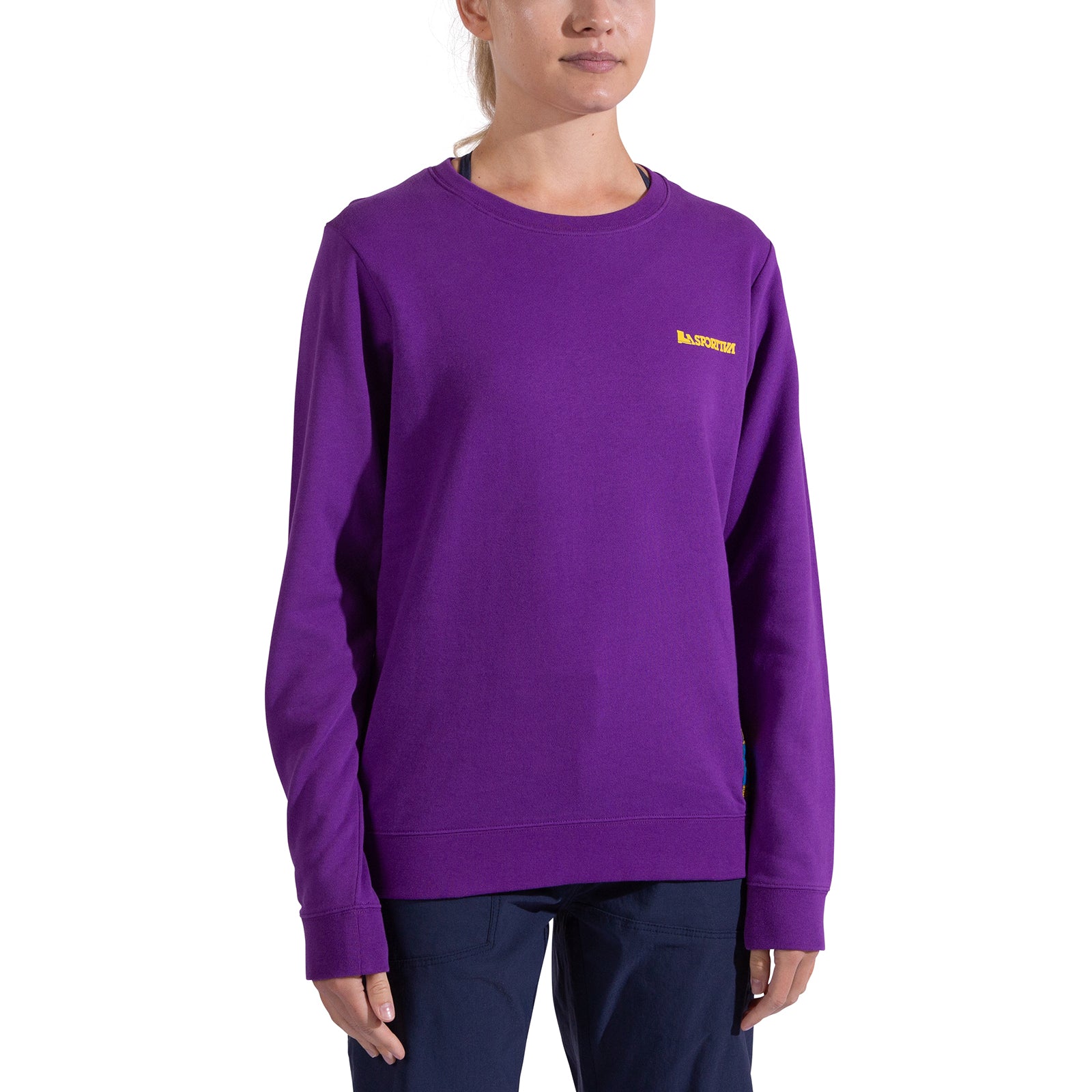 Climbing on the Moon Sweatshirt Women's Viola/Giallo