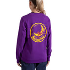 Sweat-shirt Femme Escalade sur la Lune Viola/Giallo Alt View #2