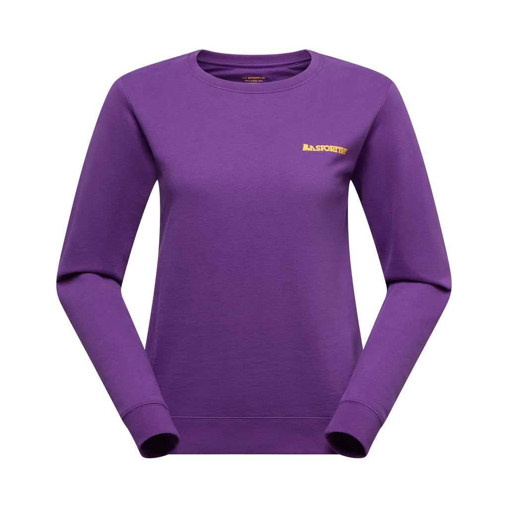 Sweat-shirt Femme Escalade sur la Lune Viola/Giallo Alt View #5
