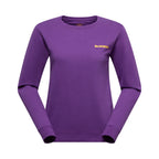 Sweat-shirt Femme Escalade sur la Lune Viola/Giallo Alt View #5