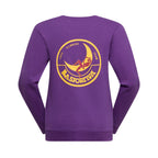 Sweat-shirt Femme Escalade sur la Lune Viola/Giallo Alt View #6
