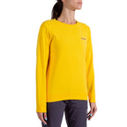Sweat-shirt Femme Escalade sur la Lune Giallo/Viola Alt View #1