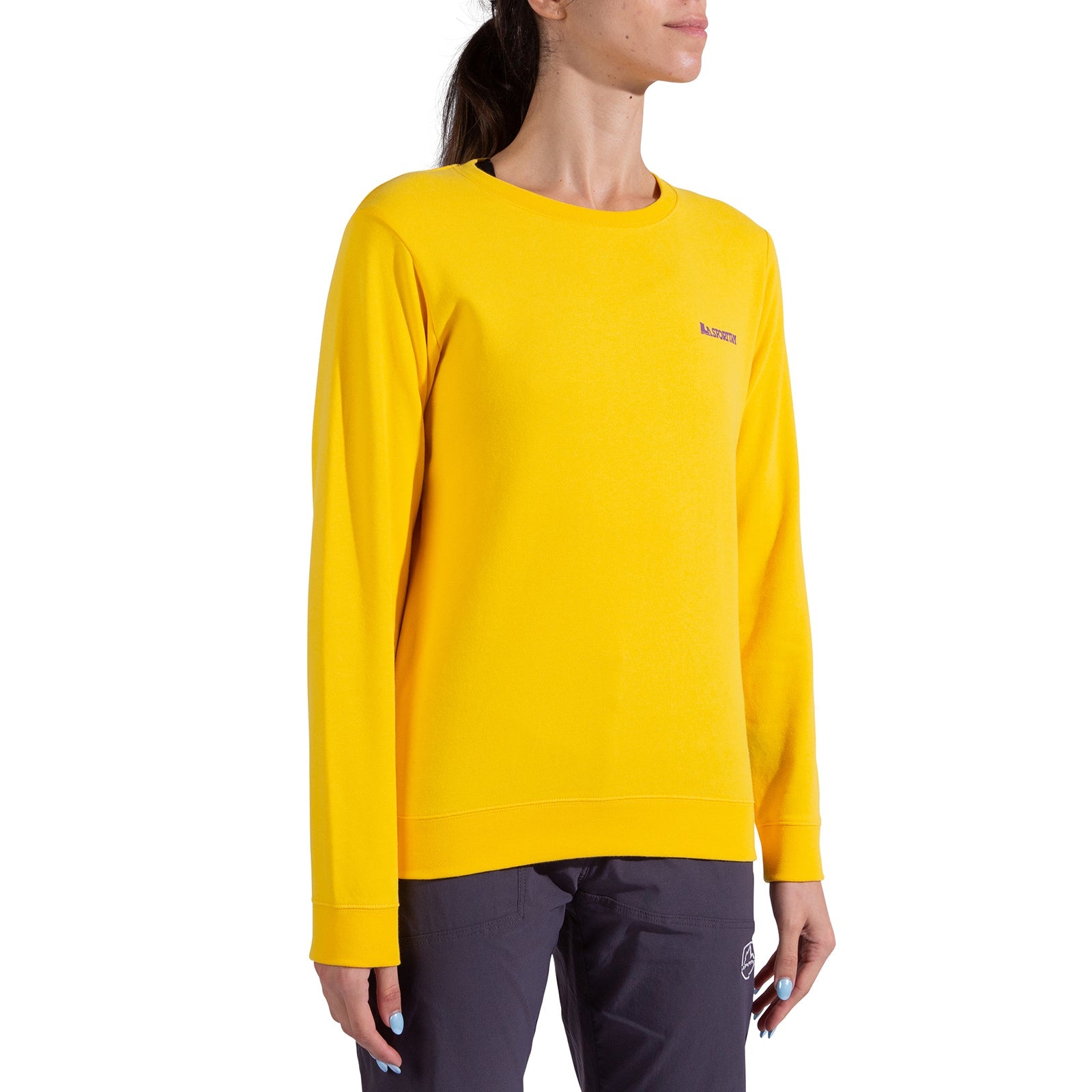 Climbing on the Moon Sweatshirt Women's Giallo/Viola