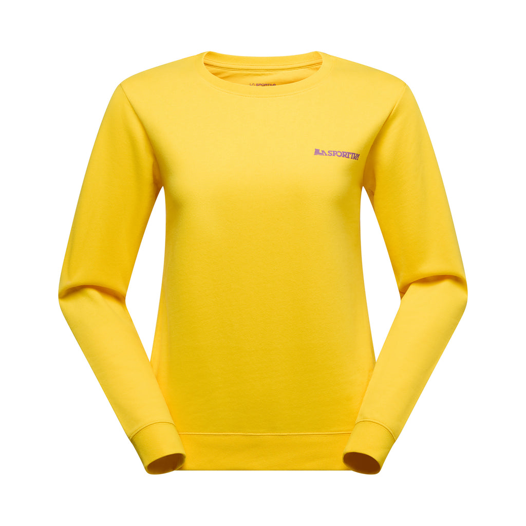 Sweat-shirt Femme Escalade sur la Lune Giallo/Viola Alt View #3
