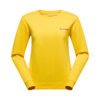 Sweat-shirt Femme Escalade sur la Lune Giallo/Viola Alt View #3