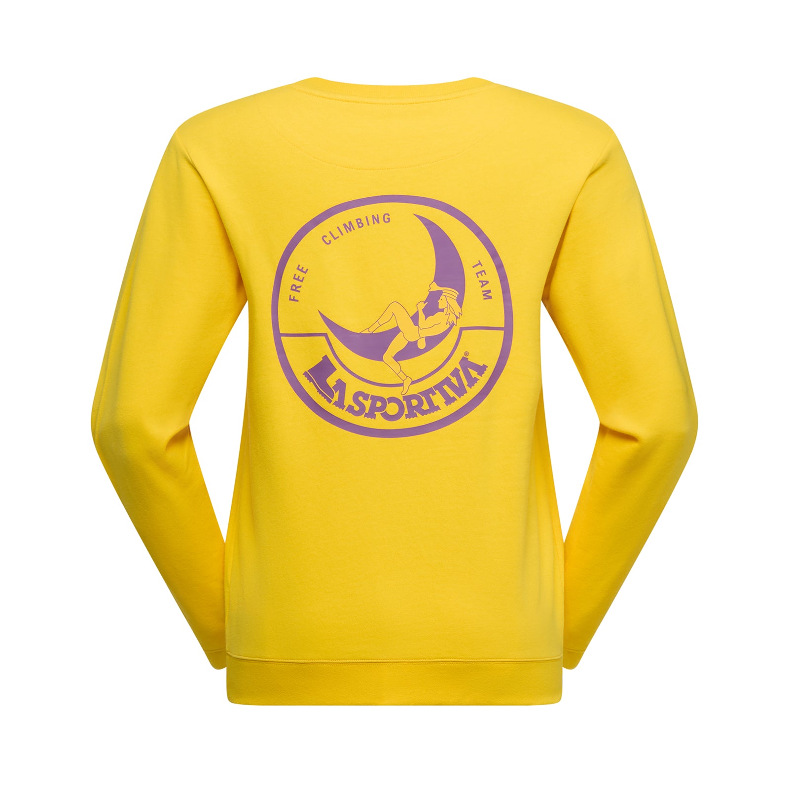 Sweat-shirt Femme Escalade sur la Lune Giallo/Viola Alt View #4
