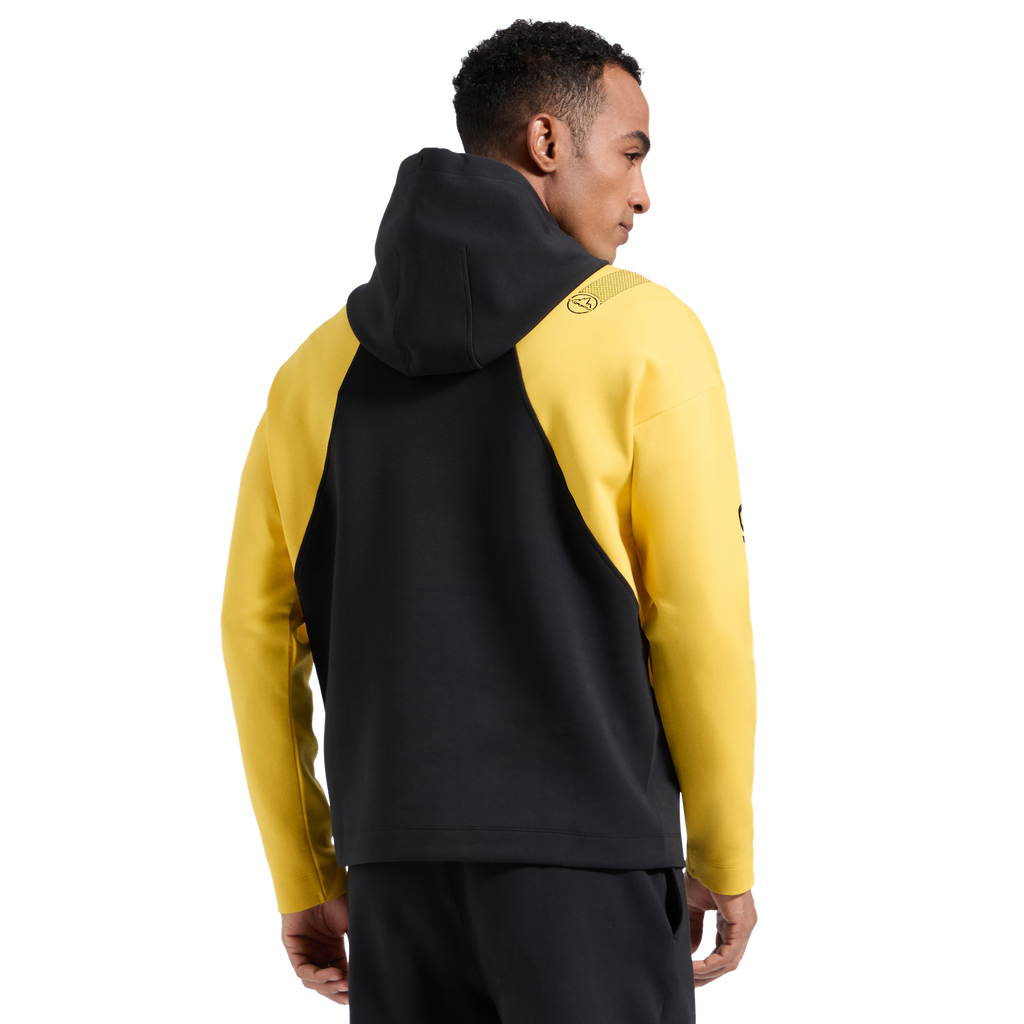 Podium Hoody Big Logo Men's Black/Yellow Alt View #2
