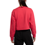 Heritage Logo Crop Sweater Women's Azalea/Redwood Alt View #2