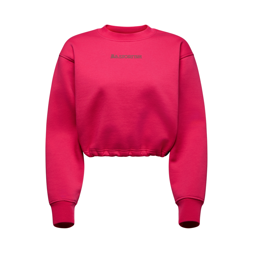 Heritage Logo Crop Sweater Women's Azalea/Redwood Alt View #4
