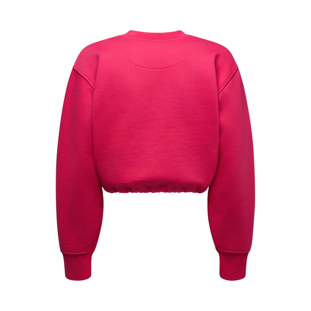 Heritage Logo Crop Sweater Women's Azalea/Redwood Alt View #5
