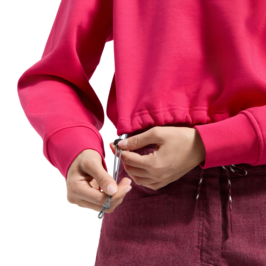 Heritage Logo Crop Sweater Women's Azalea/Redwood Alt View #3
