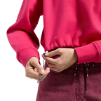 Heritage Logo Crop Sweater Women's Azalea/Redwood Alt View #3