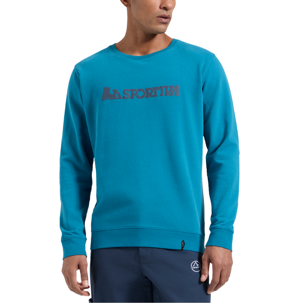Heritage Logo Sweater Men's Lake/Night Sky Alt View #1

