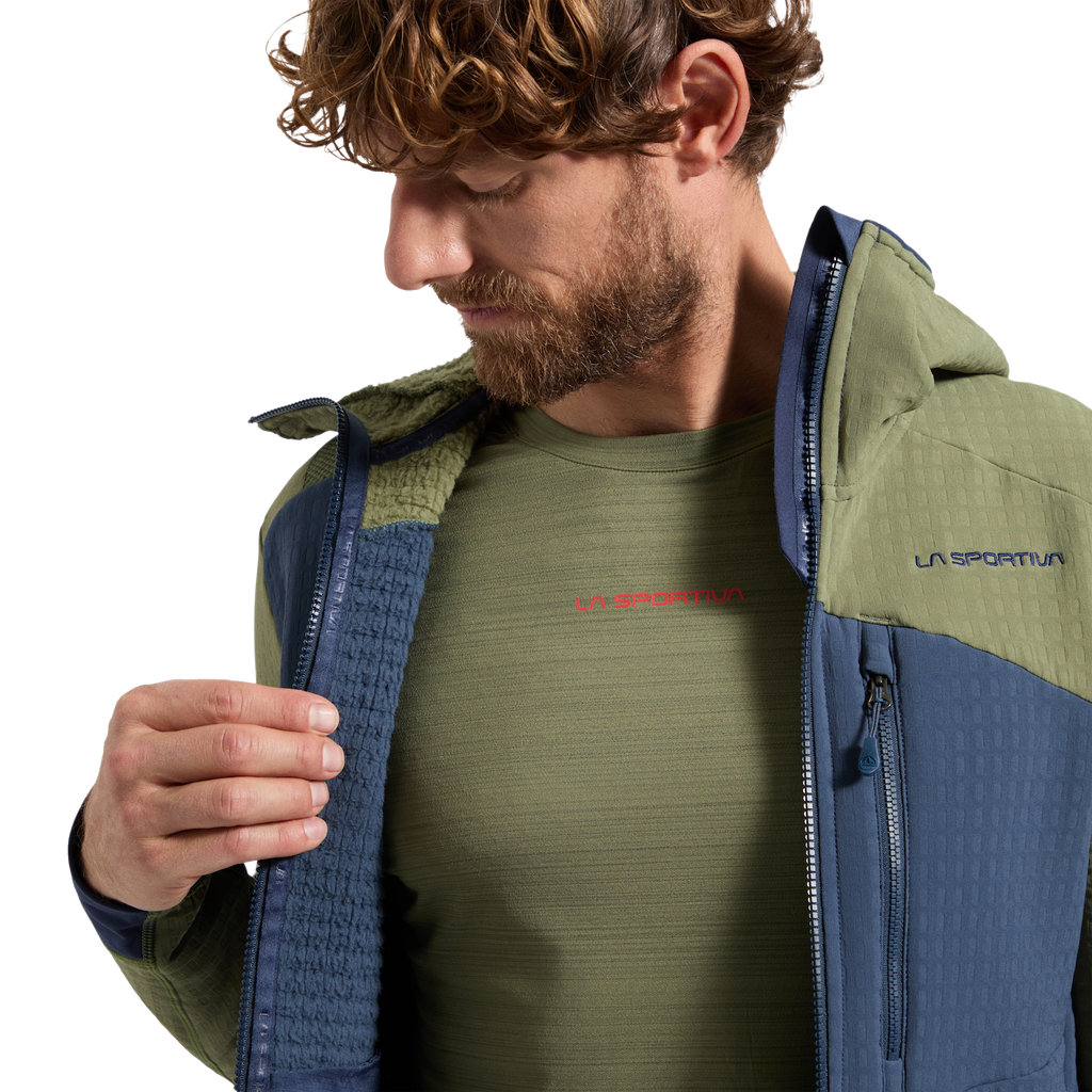 Bristen Thermal Hoody Men's Night Sky/Cypress Alt View #3
