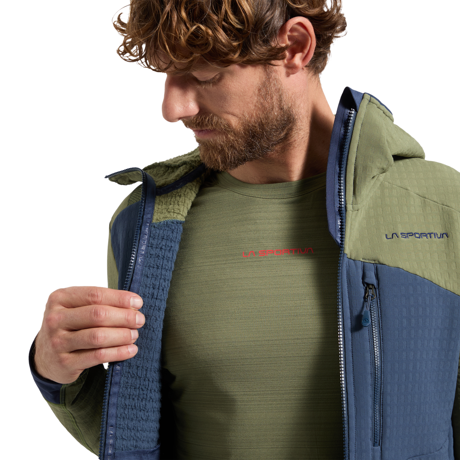 Bristen Thermal Hoody Men's Night Sky/Cypress Alt View #3
