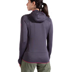 Sweat à capuche thermique Aequilibrium pour femmes Onyx/Azalea Alt View #2