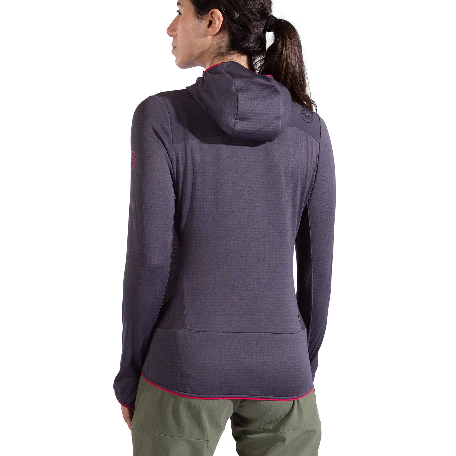 Sweat à capuche thermique Aequilibrium pour femmes Onyx/Azalea Alt View #2
