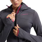 Sweat à capuche thermique Aequilibrium pour femmes Onyx/Azalea Alt View #3