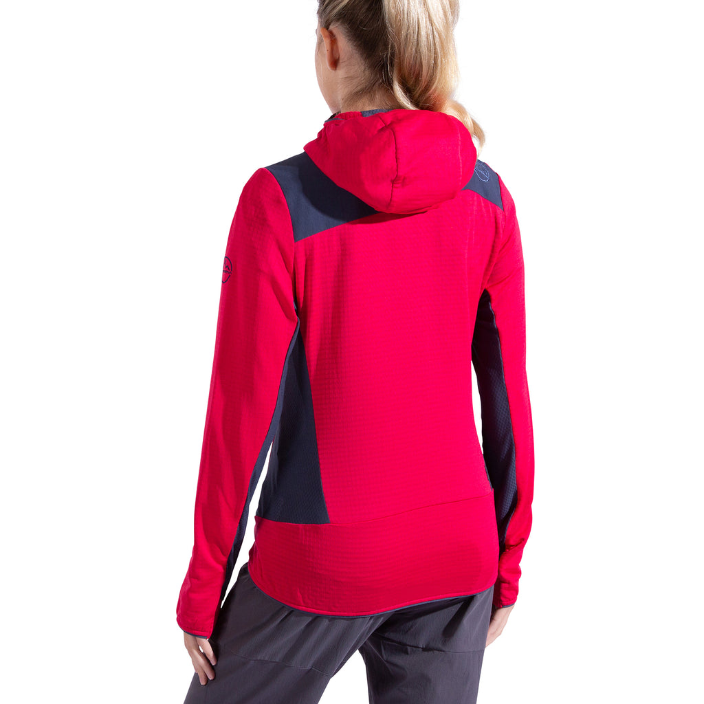 Sweat à capuche thermique Aequilibrium pour femmes Azalea/Night Sky Alt View #2
