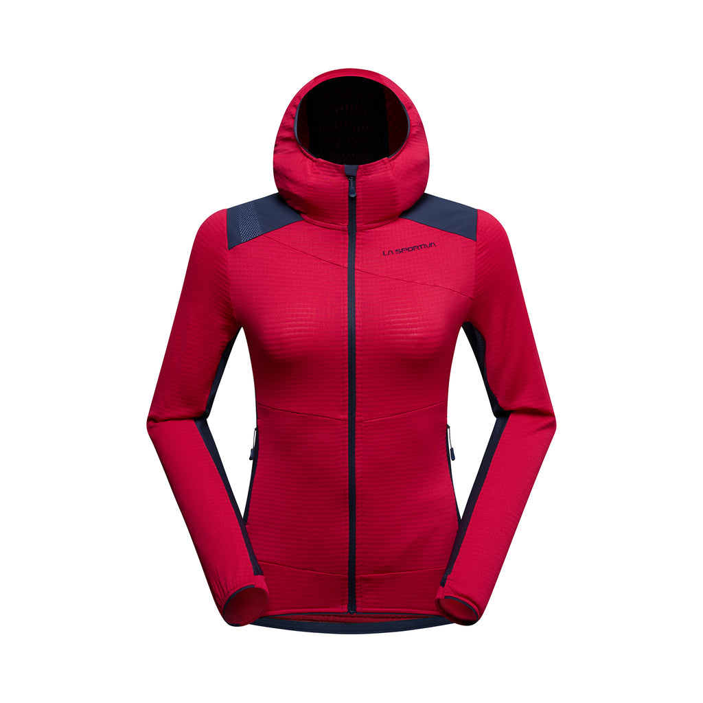 Sweat à capuche thermique Aequilibrium pour femmes Azalea/Night Sky Alt View #3
