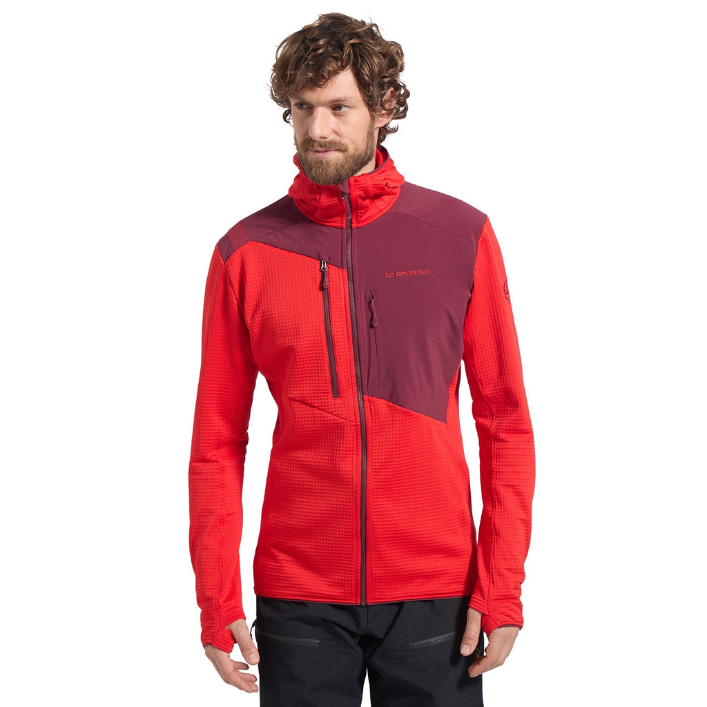 Lucendro Thermal Hoody Men's Mountain Red/Redwood Alt View #1
