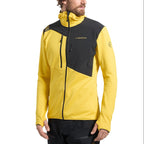 Sweat à capuche thermique Lucendro pour homme Jaune/Noir Alt View #1