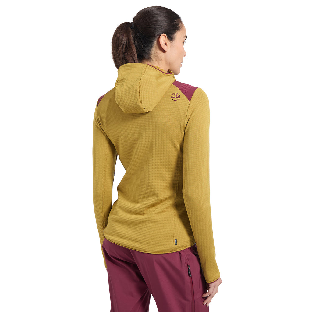 Sweat à capuche thermique Lucendro pour femmes Savana/Redwood Alt View #2
