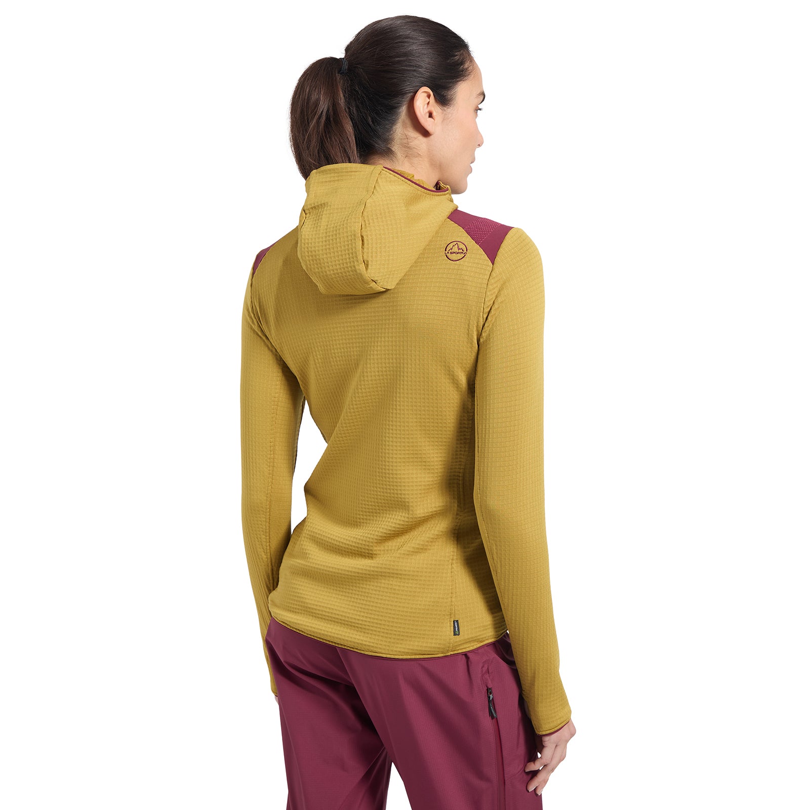 Sweat à capuche thermique Lucendro pour femmes Savana/Redwood Alt View #2

