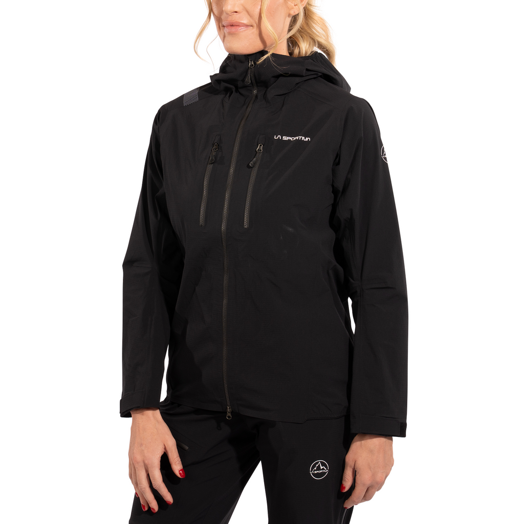 Helixir Shell Jacket Women's Black/Chalk Alt View #1
