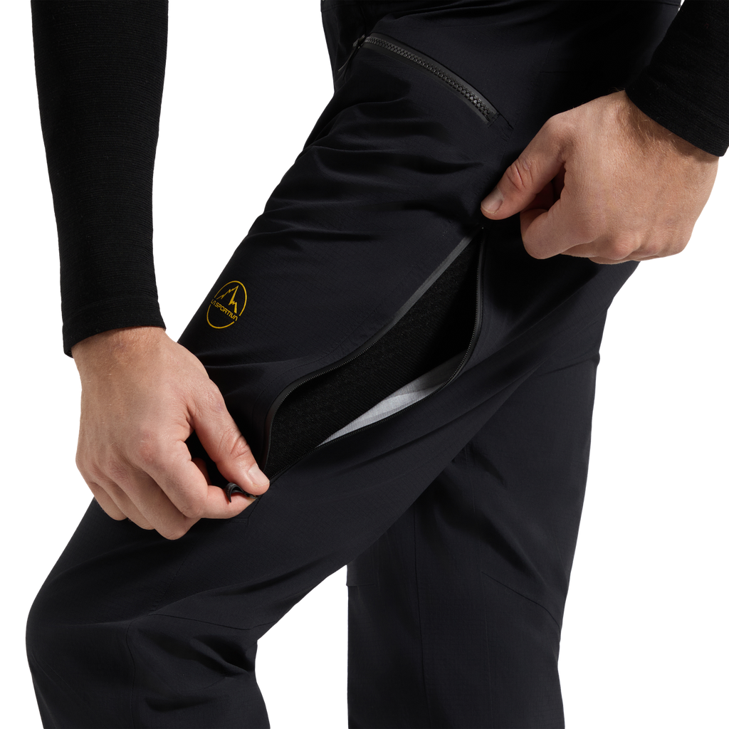 Helixir 3L Shell Pants Men's Black/Yellow Alt View #7
