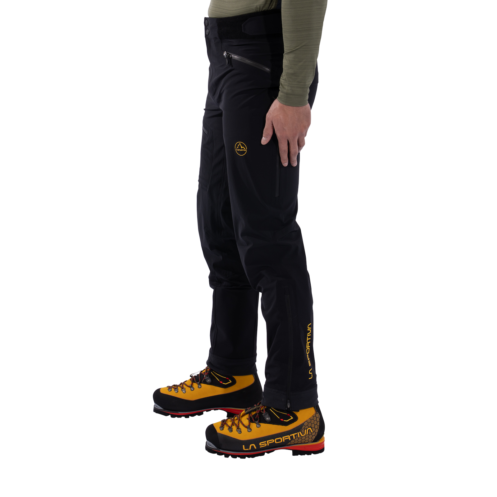 Helixir 3L Shell Pants Men's Black/Yellow Alt View #4
