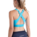 Soutien-gorge de sport maintien supérieur Pulse pour femme Hibiscus/Malibu Blue Alt View #2