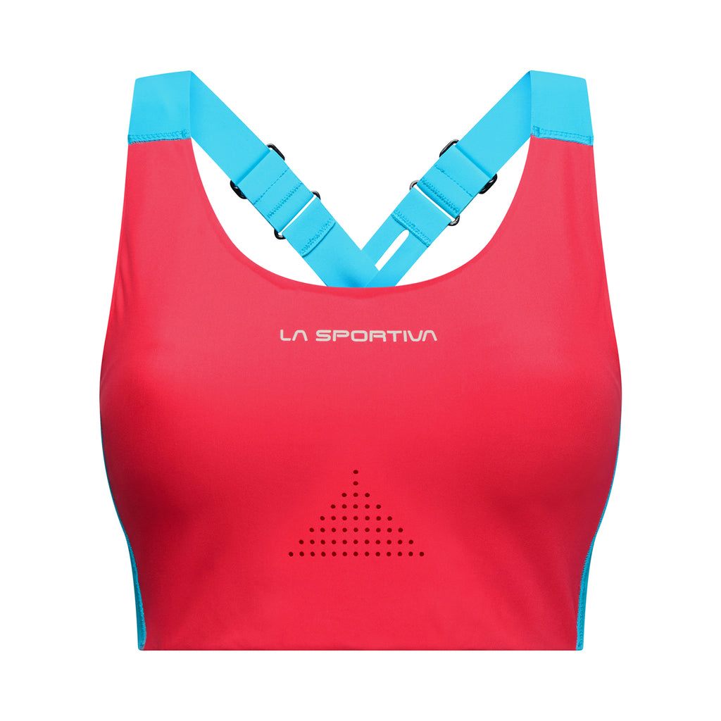 Soutien-gorge de sport maintien supérieur Pulse pour femme Hibiscus/Malibu Blue Alt View #3
