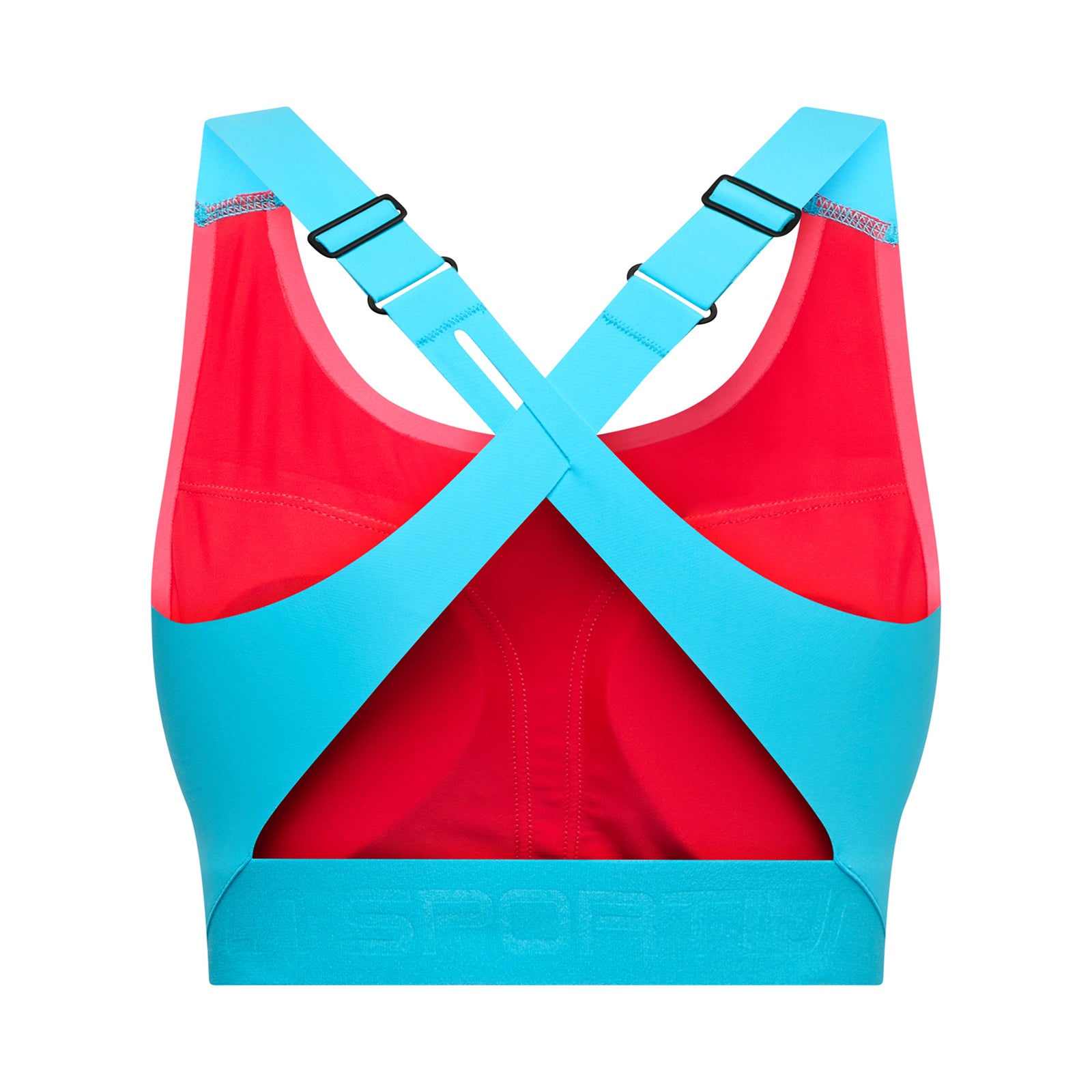 Soutien-gorge de sport maintien supérieur Pulse pour femme Hibiscus/Malibu Blue Alt View #4
