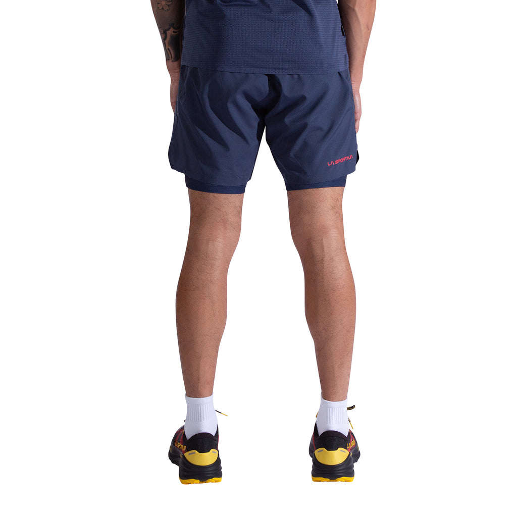 Ultra Distance Shorts Men's Night Sky/Mountain Red Alt View #3
