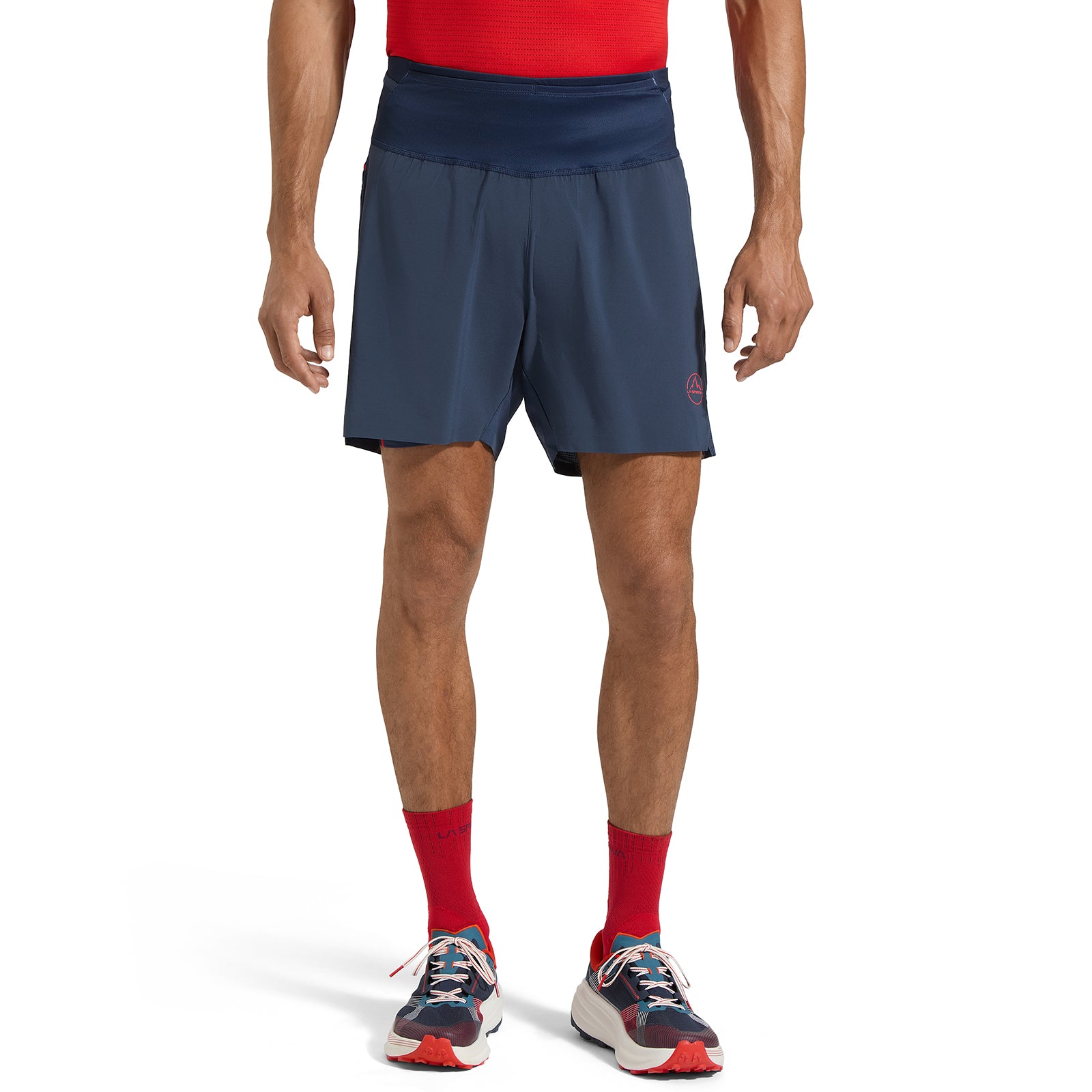 Ultra Distance Shorts Men's Night Sky/Mountain Red Alt View #9
