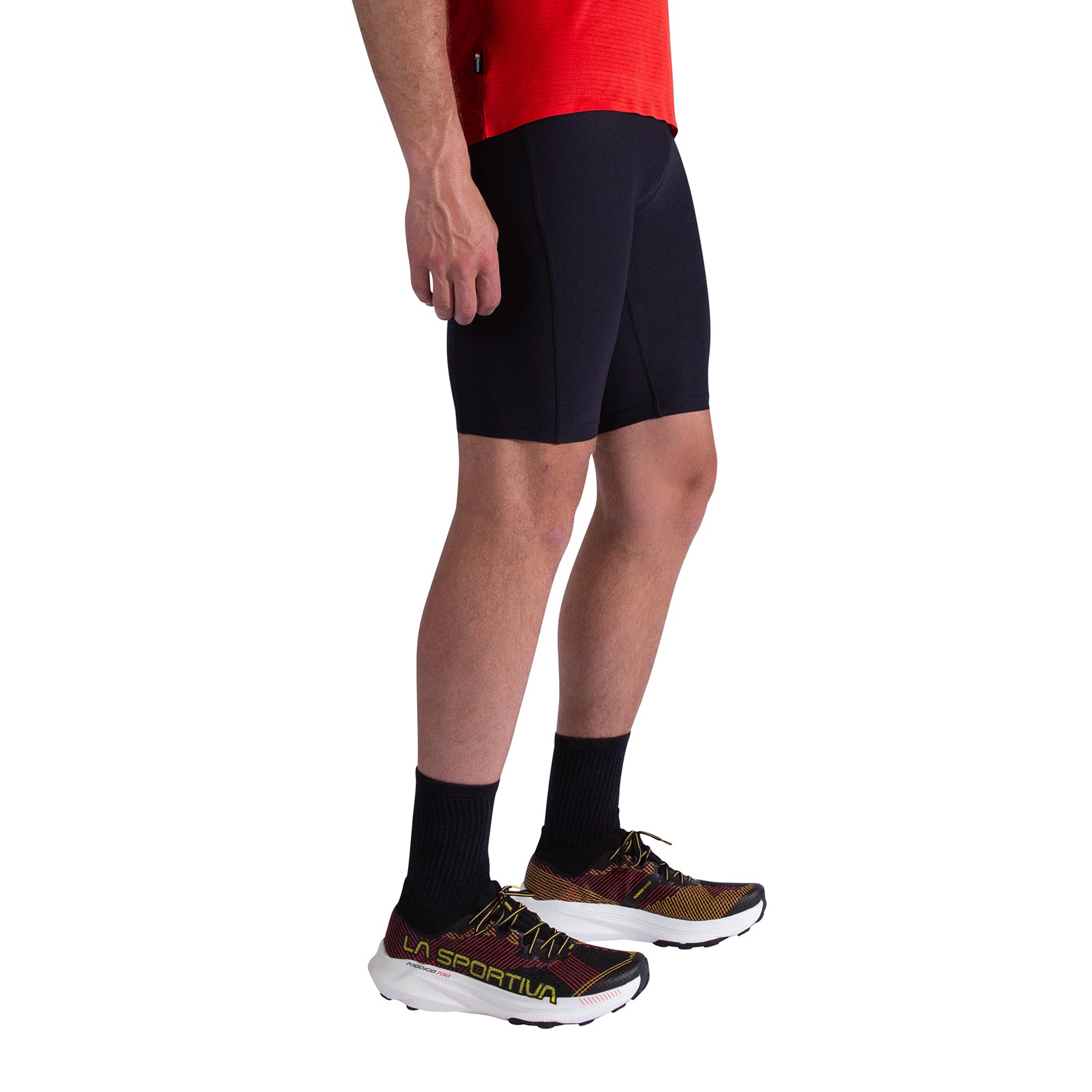 Triumph Tight Shorts Men's Black/Yellow Alt View #2
