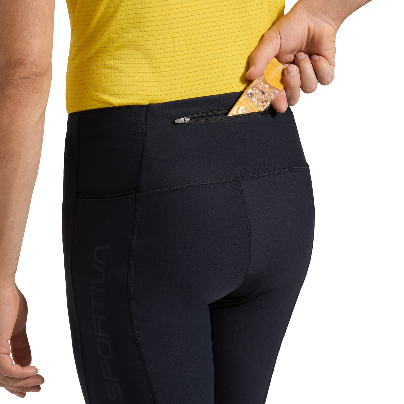 Triumph Tight Shorts Men's Black/Yellow Alt View #6
