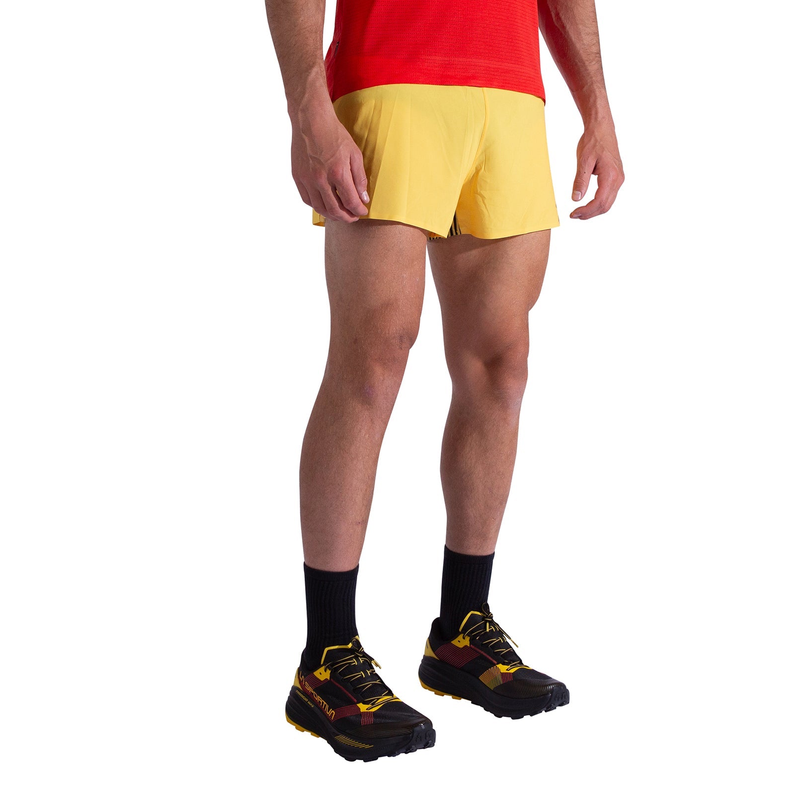 Flow 3 Inch Shorts Men's Black/Yellow