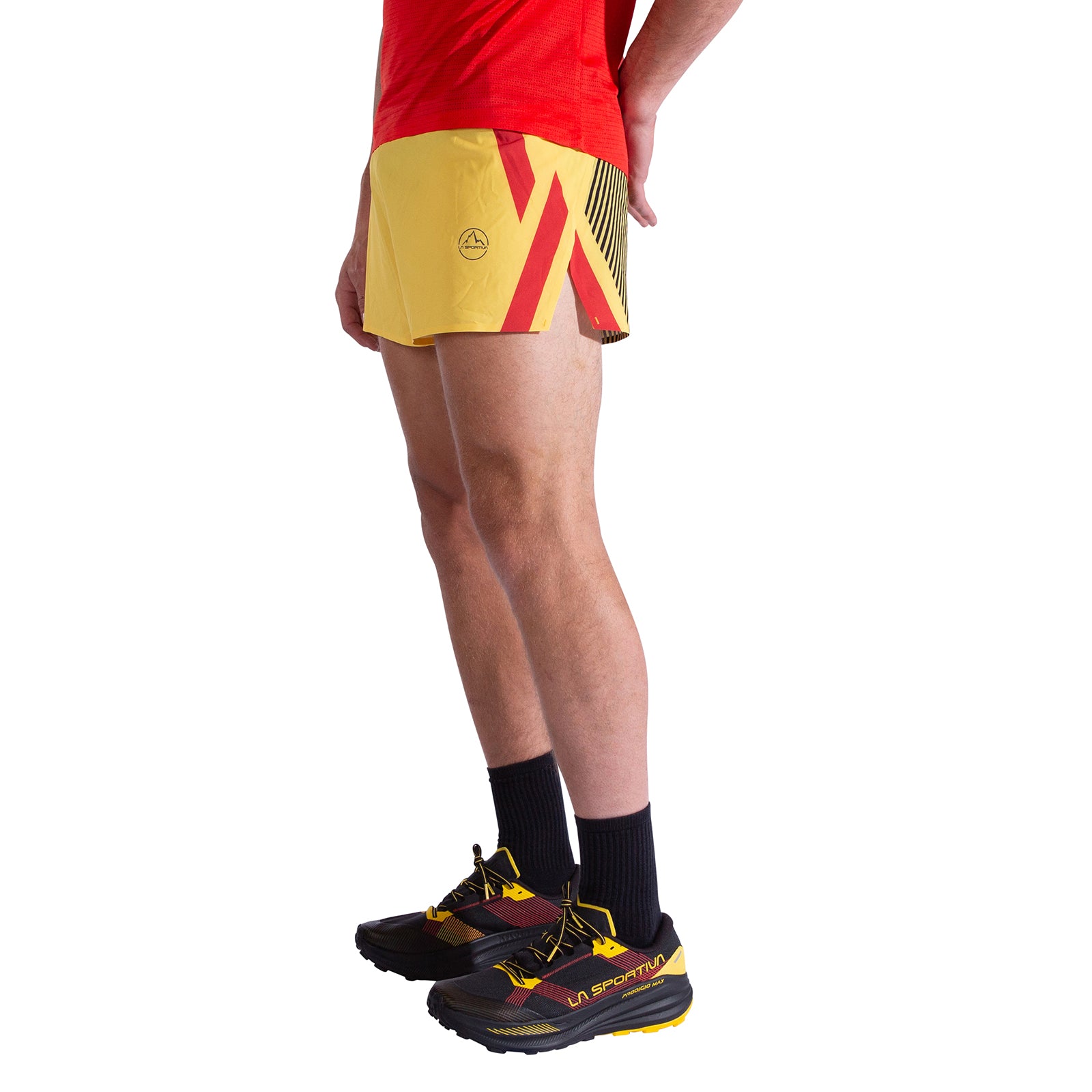 Short homme Flow 3 pouces Black/Yellow Alt View #4
