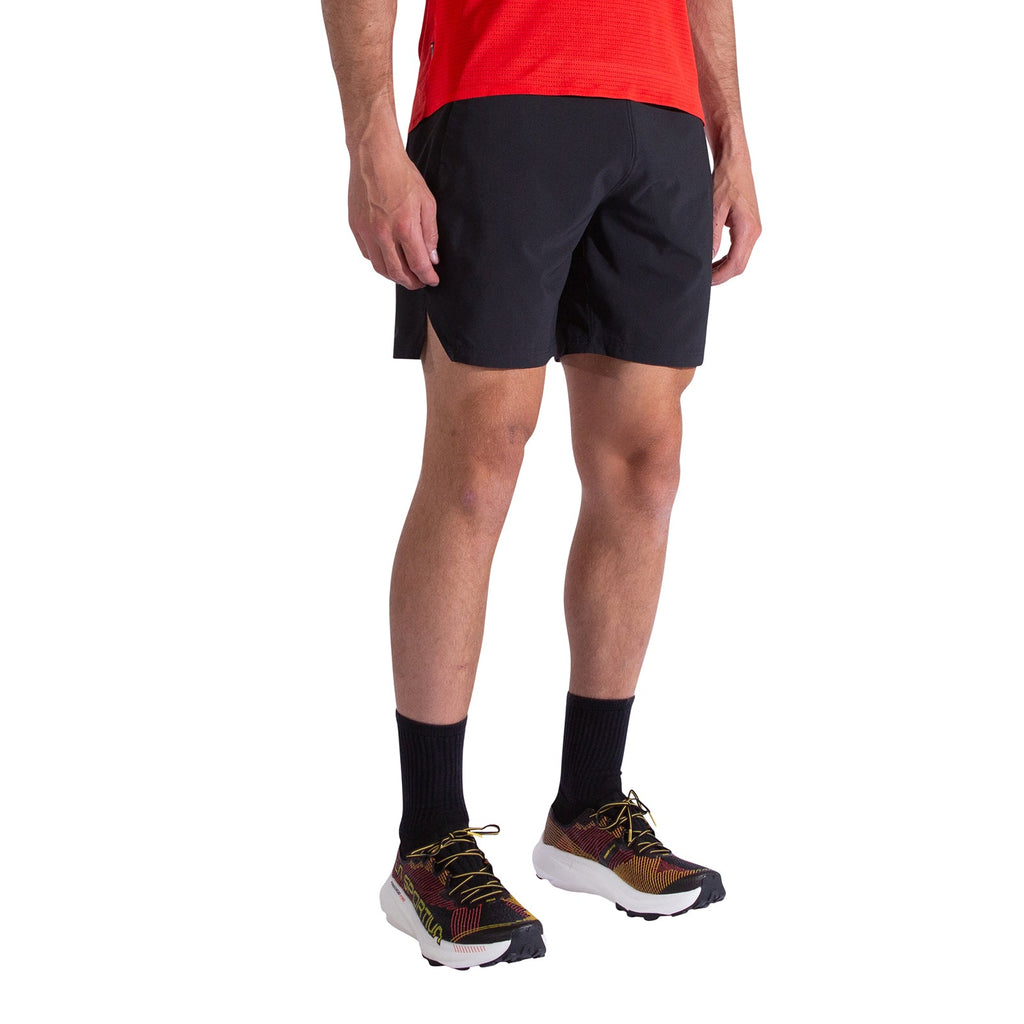 Pure 7 Inch Shorts Men's Black/Yellow Alt View #1
